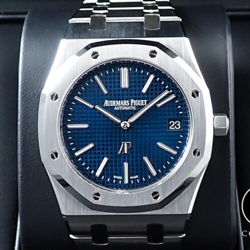 オーデマピゲ ロイヤルオーク ジャンボ エクストラ シン Ref.15202ST.OO.1240ST.01 ステンレススチール ブルー文字盤 商品画像1