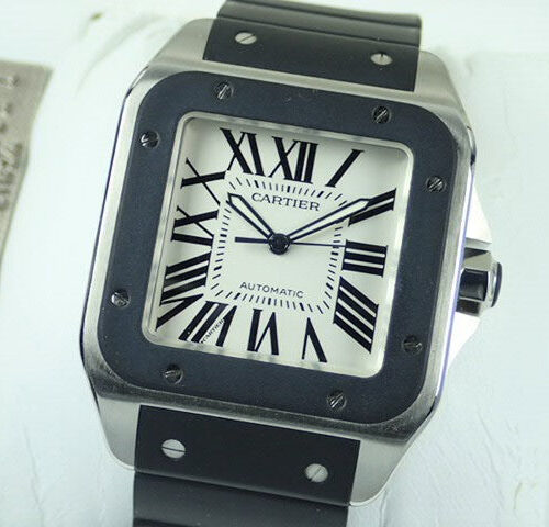 カルティエ サントス100 Ref.W20121UZ シルバー文字盤 中古 santos100-2 商品画像1