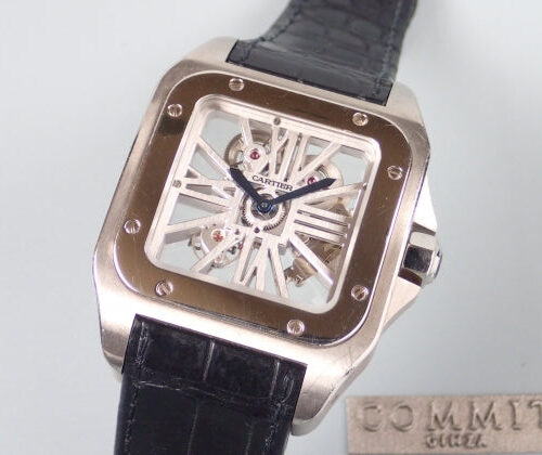 カルティエ サントス100 Ref.W2020018 スケルトン文字盤 中古 santos100 商品画像1