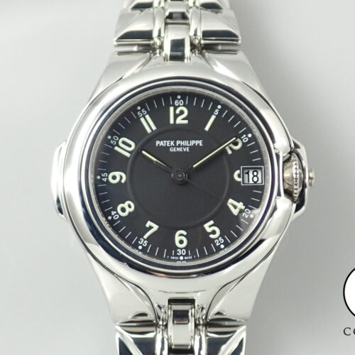 パテックフィリップ スカルプチャー Ref.5091/1A-010 ステンレススチール ブラック文字盤 商品画像1
