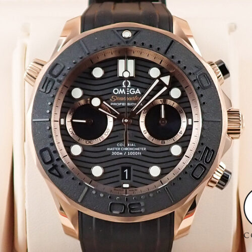 オメガ シーマスター ダイバー300M コーアクシャル マスター クロノメーター クロノグラフ Ref.210.62.44.51.01.001 ブラック文字盤 未使用 T5A5MC27 商品画像1