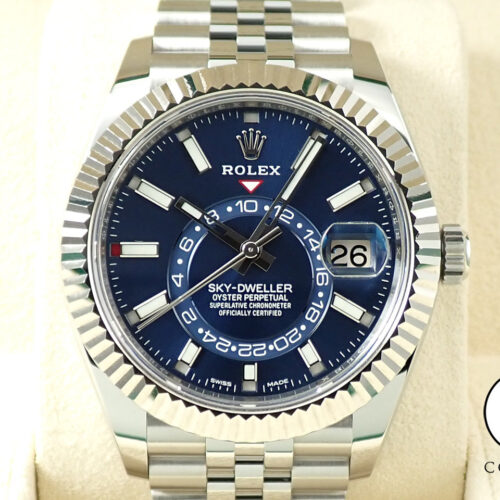 ロレックス スカイドゥエラー Ref.326934 ステンレススチール/ホワイトゴールド ブルー文字盤 ジュビリーブレスレット 美品 85TZRLRF 商品画像1