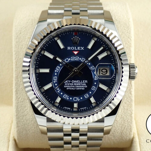 ロレックス スカイドゥエラー Ref.326934 ステンレススチール/ホワイトゴールド ブルー文字盤 ジュビリーブレスレット 中古 K8623904 商品画像1