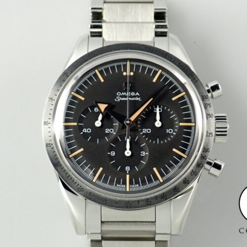 オメガ スピードマスター ’57 クロノグラフ 38.6MM Ref.311.10.39.30.01.001 ブラック文字盤 極美品 747S9RHM 商品画像1