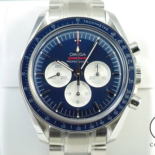 オメガ スピードマスター 記念モデル クロノグラフ 42MM Ref.522.30.42.30.03.001 ブルー文字盤 未使用 633LTTXS 商品画像1
