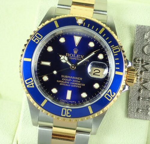 ロレックス サブマリーナー Ref.16613 ブルー文字盤 中古 submariner-164 商品画像1
