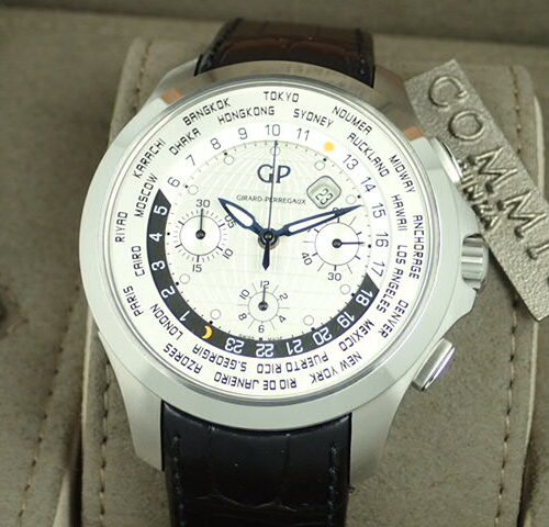 ジラールペルゴ トラベラー Ref.49700-11-133-BB6B シルバー文字盤 中古 traveller 商品画像1