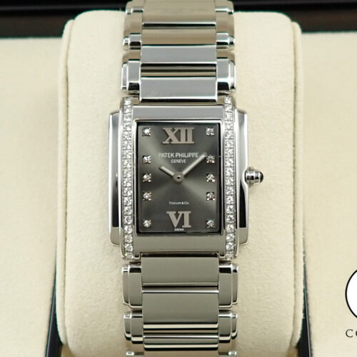 パテックフィリップ Twenty-4 TIFFANY＆CO. Ref.4910/10A-010 ステンレススチール グレー文字盤 商品画像1