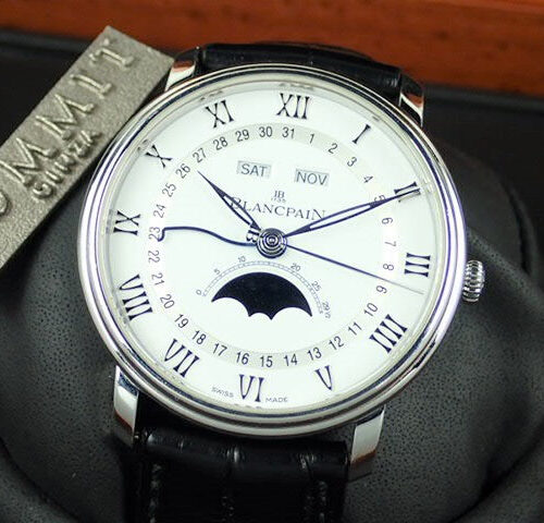 ブランパン ヴィルレ Ref.6654A-1127-55B ホワイト文字盤 中古 villeret 商品画像1