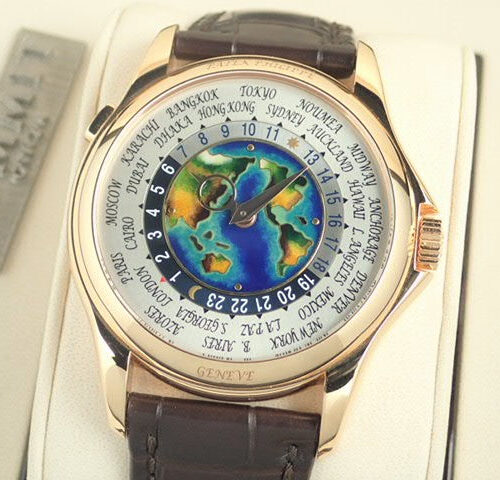 パテックフィリップ ワールドタイム Ref.5131R-011 クロワゾネ七宝装飾文字盤 中古 worldtime-20 商品画像1
